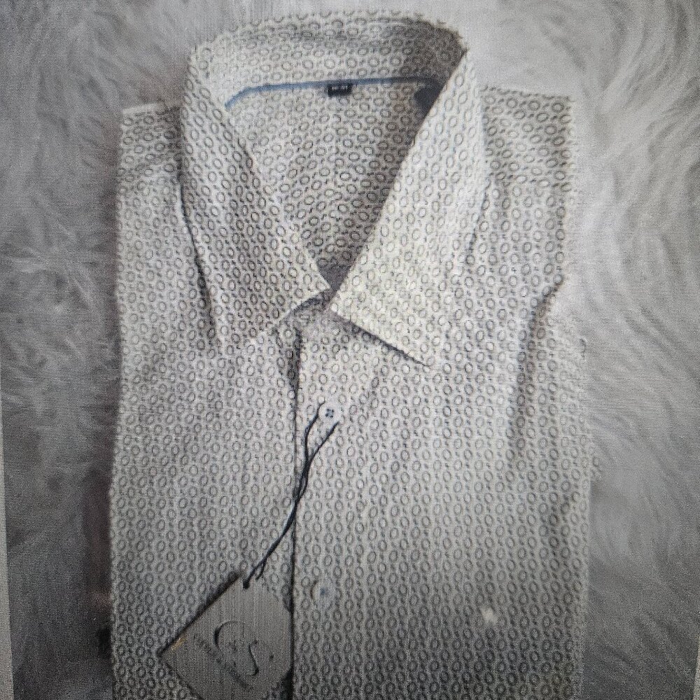 SIZE M COOPER & STEWART (NEW) Multi-Col Long Sleeve Men's Dress Shirt Lot #536